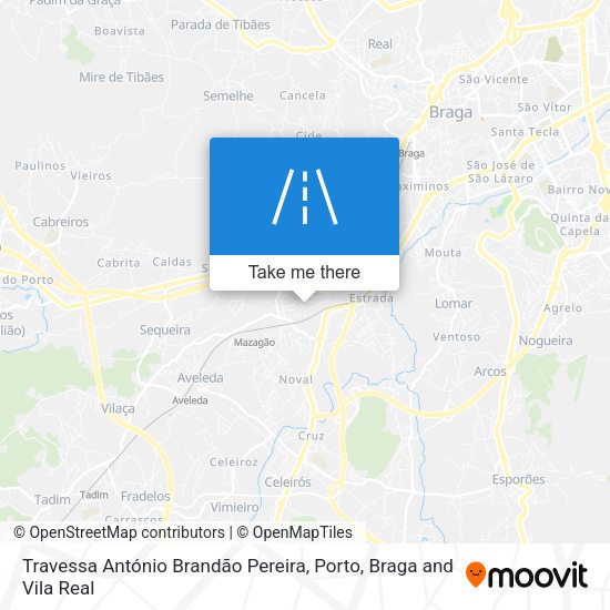 Travessa António Brandão Pereira mapa