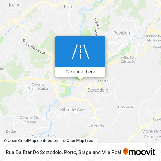 Rua Da Etar De Serzedelo map