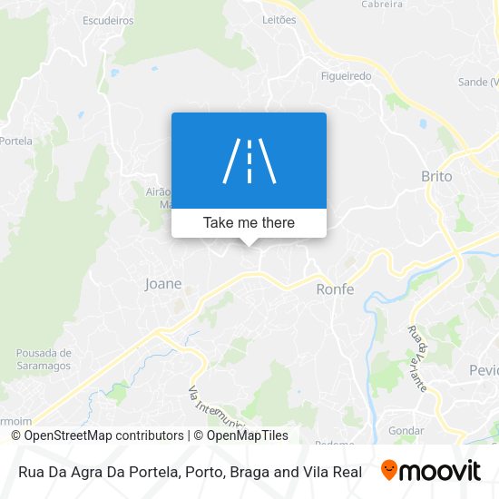 Rua Da Agra Da Portela map