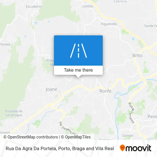 Rua Da Agra Da Portela map