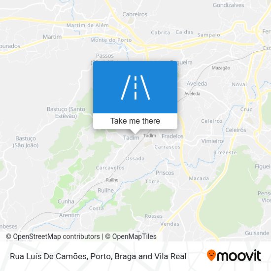 Rua Luís De Camões mapa