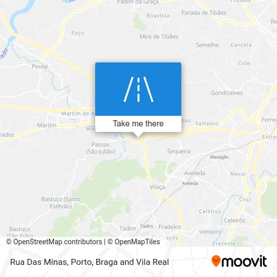Rua Das Minas map