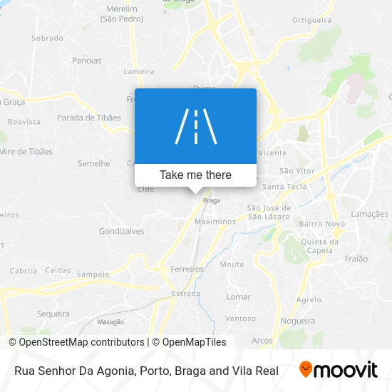 Rua Senhor Da Agonia map