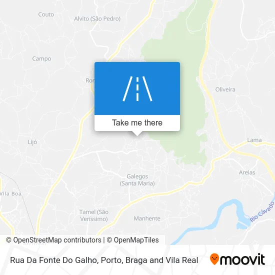 Rua Da Fonte Do Galho map