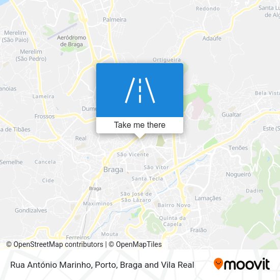 Rua António Marinho mapa