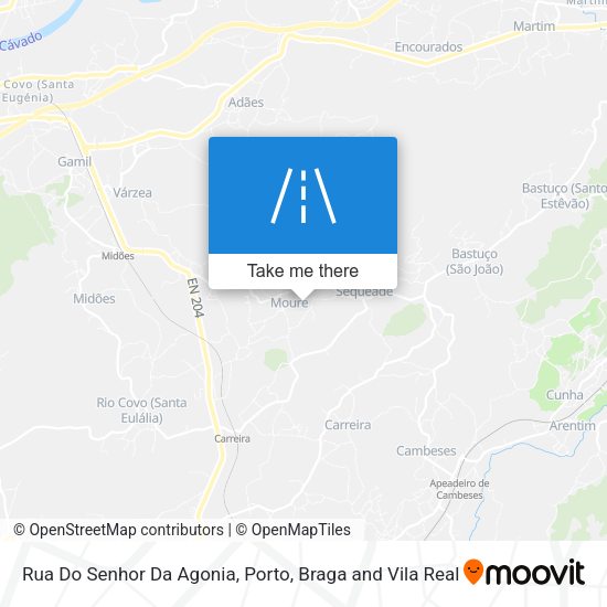 Rua Do Senhor Da Agonia map