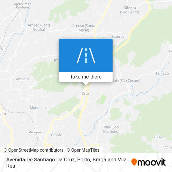 Avenida De Santiago Da Cruz map