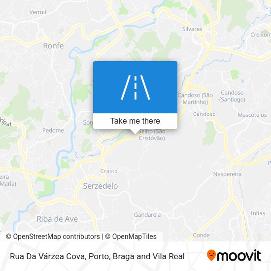 Rua Da Várzea Cova map