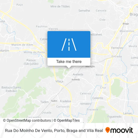 Rua Do Moínho De Vento map