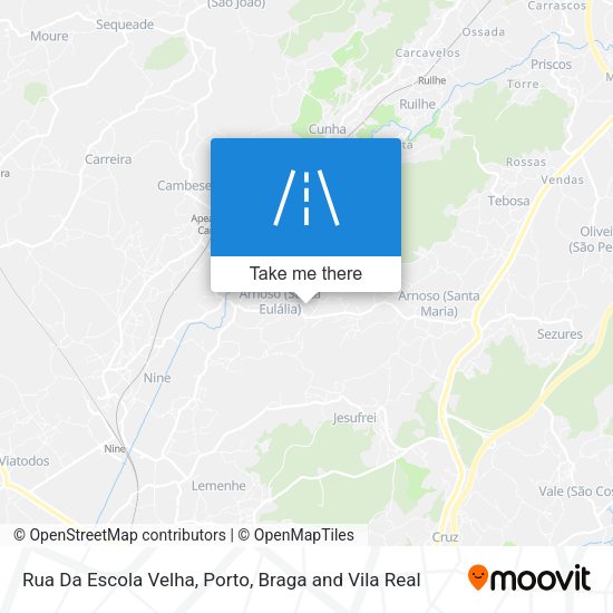 Rua Da Escola Velha mapa