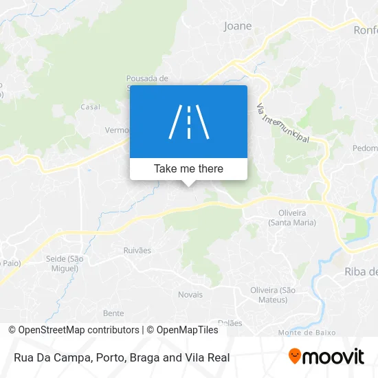Rua Da Campa map