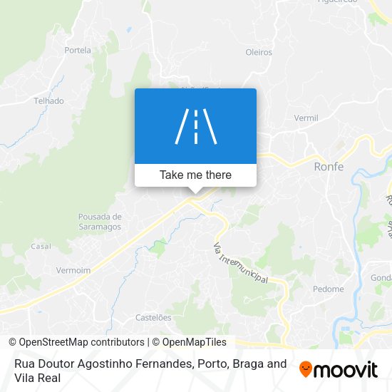 Rua Doutor Agostinho Fernandes mapa