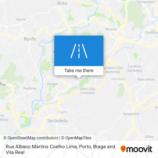 Rua Albano Martins Coelho Lima map