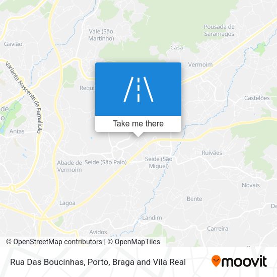 Rua Das Boucinhas mapa