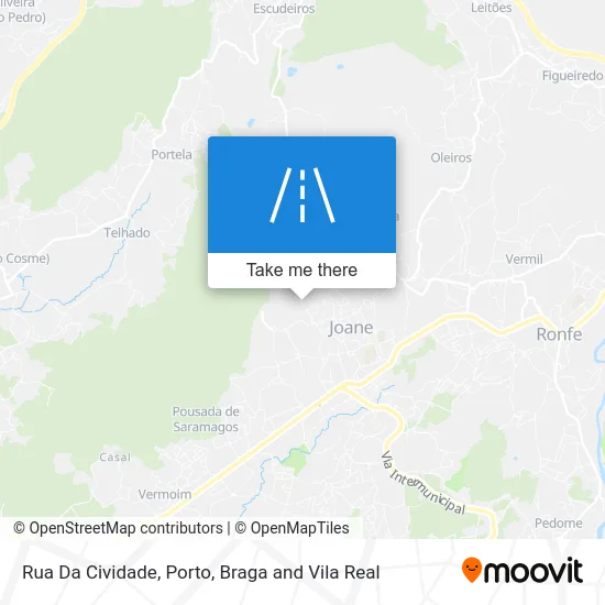 Rua Da Cividade map