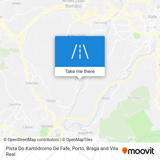 Pista Do Kartódromo De Fafe mapa