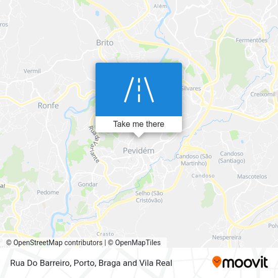 Rua Do Barreiro mapa