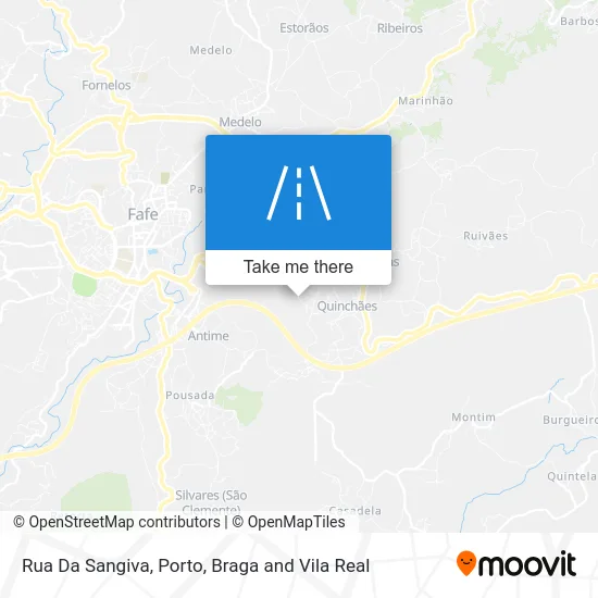 Rua Da Sangiva map