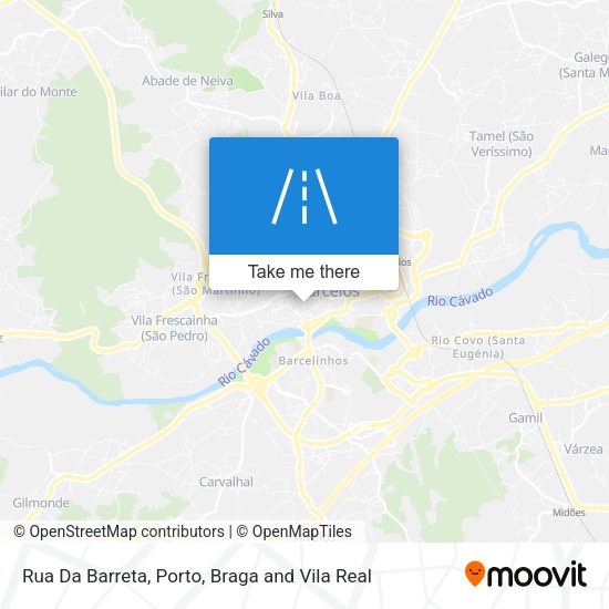 Rua Da Barreta mapa