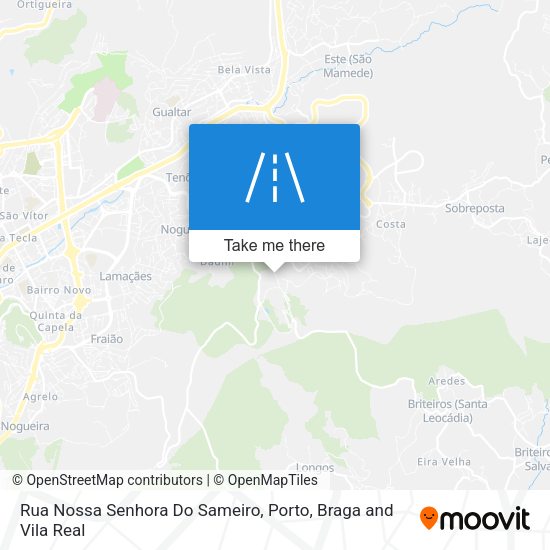 Rua Nossa Senhora Do Sameiro mapa