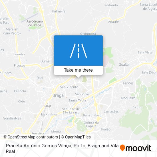 Praceta António Gomes Vilaça mapa