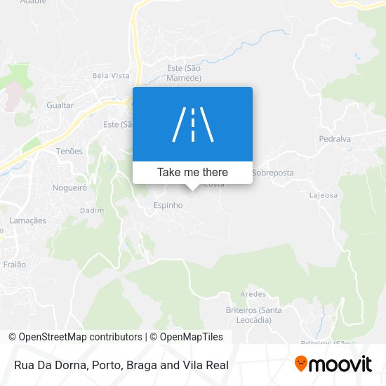 Rua Da Dorna mapa