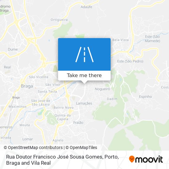 Rua Doutor Francisco José Sousa Gomes map