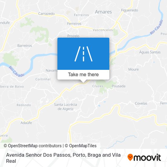 Avenida Senhor Dos Passos mapa