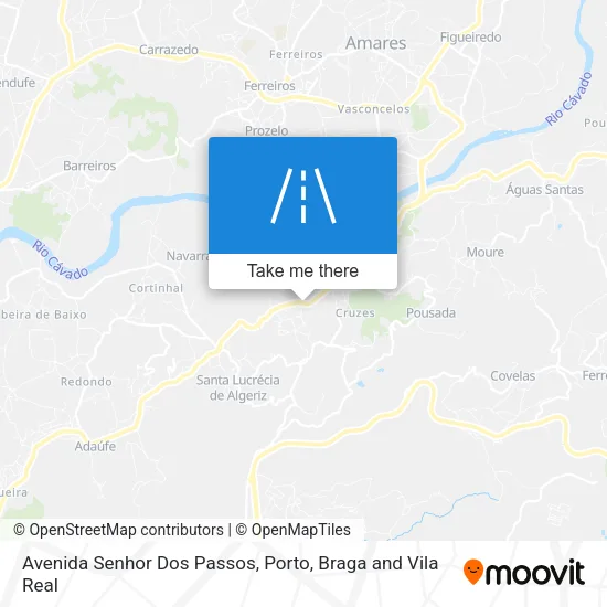 Avenida Senhor Dos Passos map