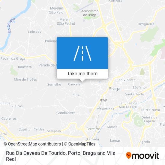 Rua Da Devesa De Tourido map