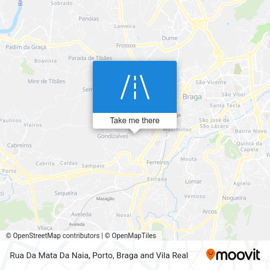 Rua Da Mata Da Naia map