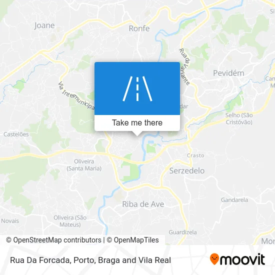 Rua Da Forcada map