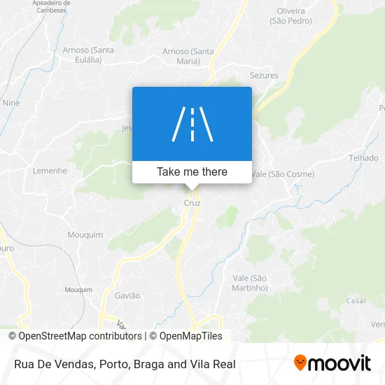 Rua De Vendas map