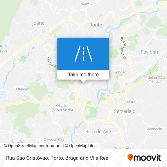 Rua São Cristóvão map