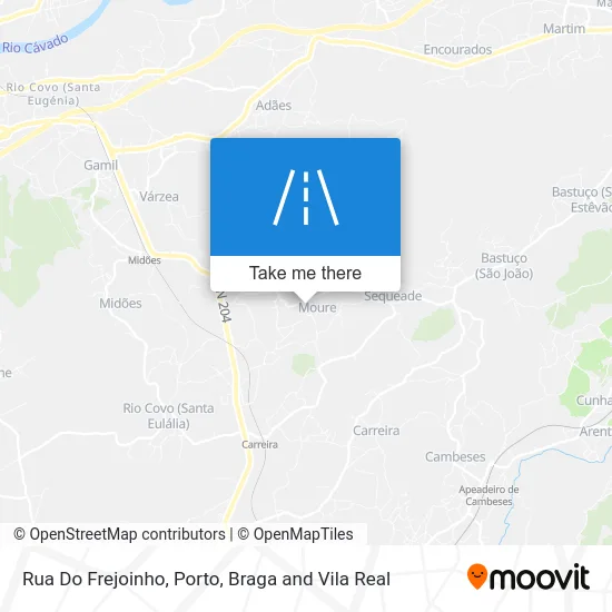Rua Do Frejoinho map
