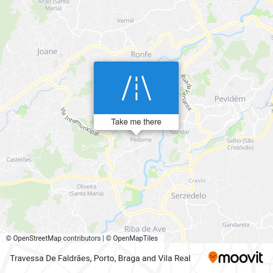 Travessa De Faldrães mapa