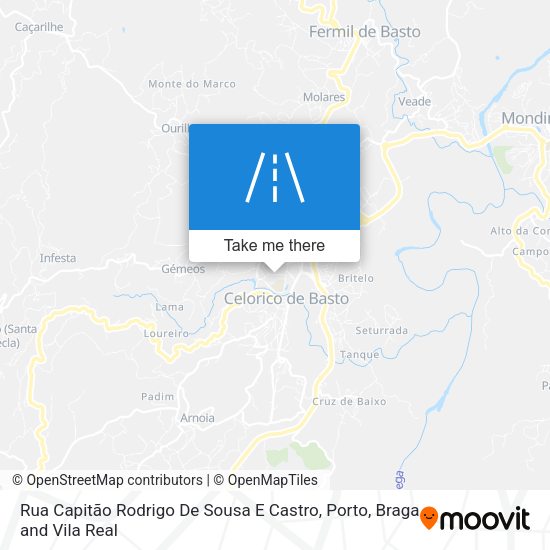 Rua Capitão Rodrigo De Sousa E Castro map