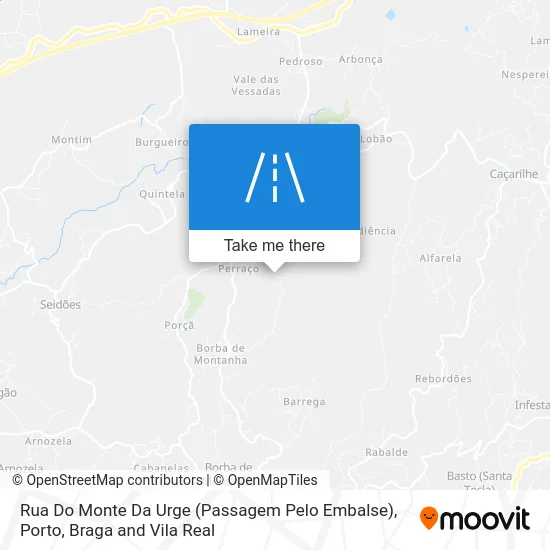 Rua Do Monte Da Urge (Passagem Pelo Embalse) map