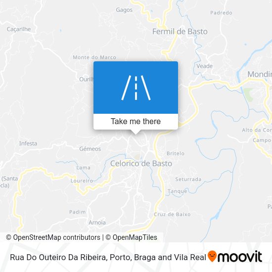 Rua Do Outeiro Da Ribeira map