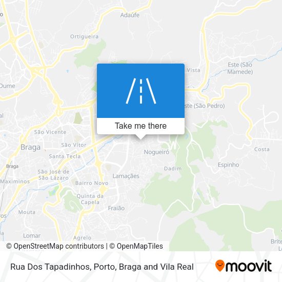 Rua Dos Tapadinhos mapa