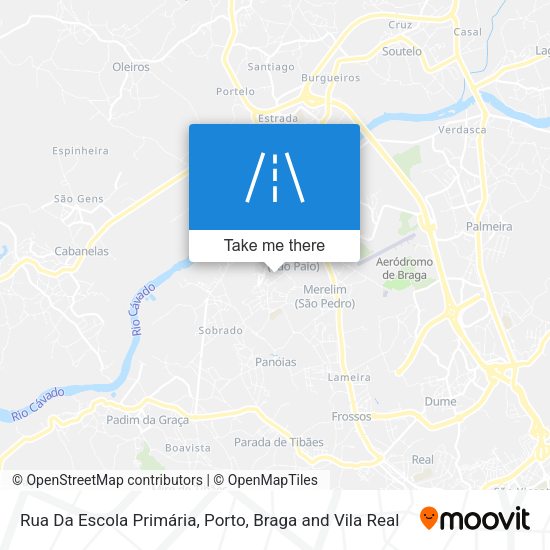 Rua Da Escola Primária mapa