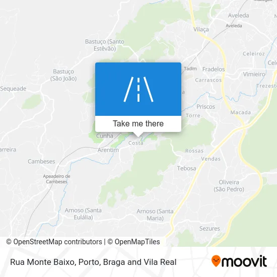 Rua Monte Baixo map