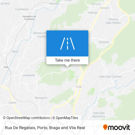 Rua De Regatais map