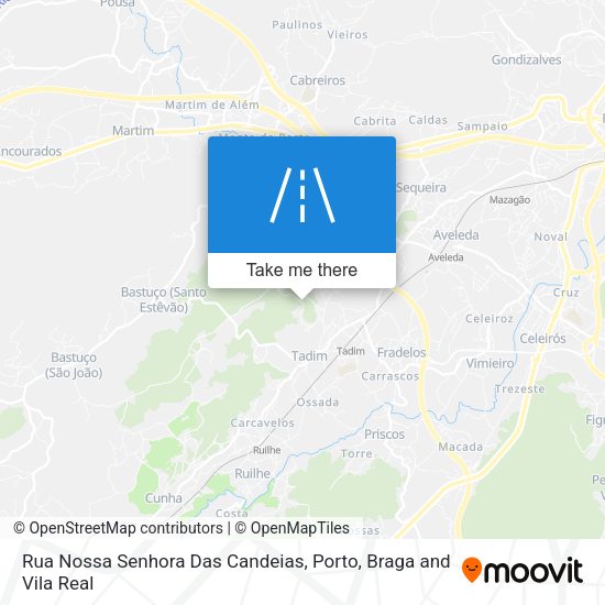 Rua Nossa Senhora Das Candeias map