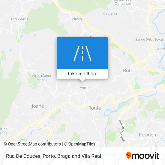 Rua De Couces map