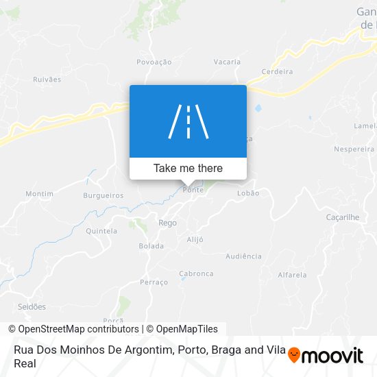 Rua Dos Moinhos De Argontim mapa