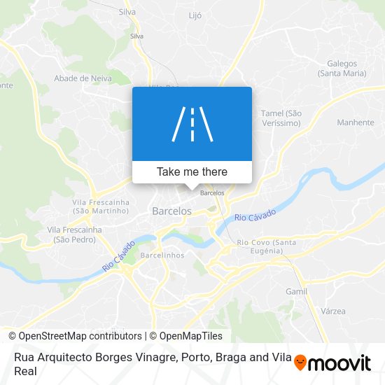 Rua Arquitecto Borges Vinagre map