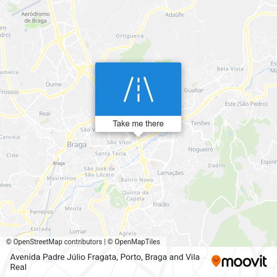 Avenida Padre Júlio Fragata map
