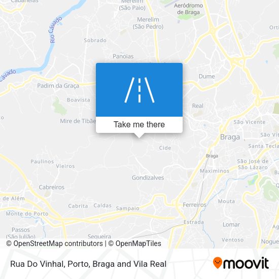 Rua Do Vinhal mapa