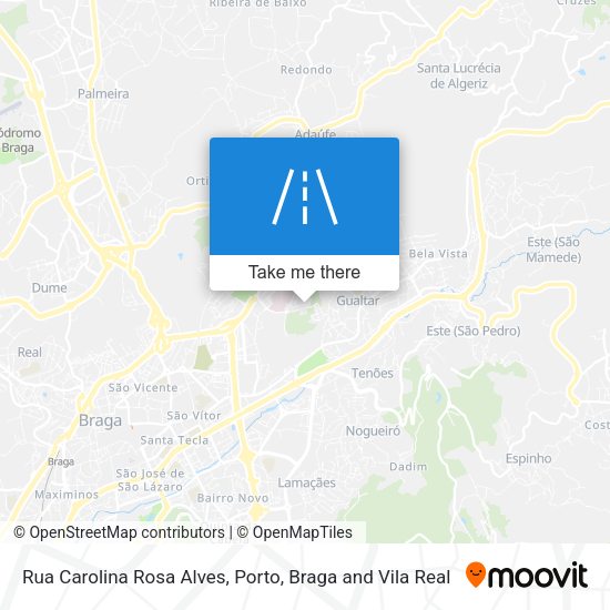 Rua Carolina Rosa Alves mapa